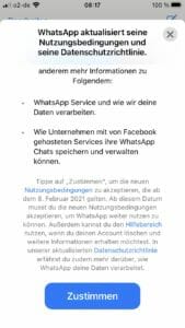 Neue WhatsApp Nutzungsbedingunge Neue WhatsApp Nutzungsbedingungen